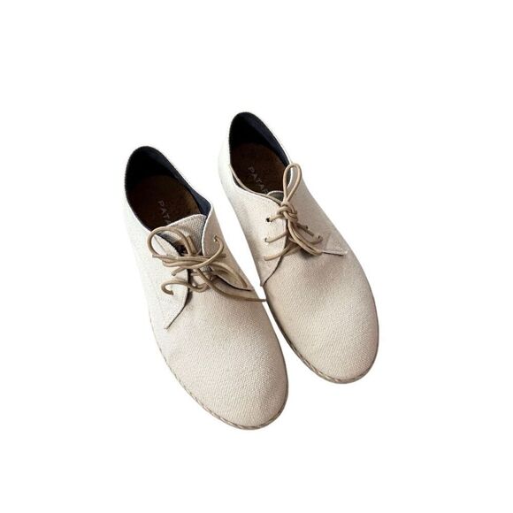 Patara Mens Ivory Lace-up Nomad Woven Lace-up Derby Espadrille Sneakers Size 9 - Picture 5 of 7